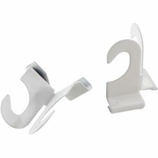 Suspended Ceiling Hooks, 2" Long, 2/PK, White