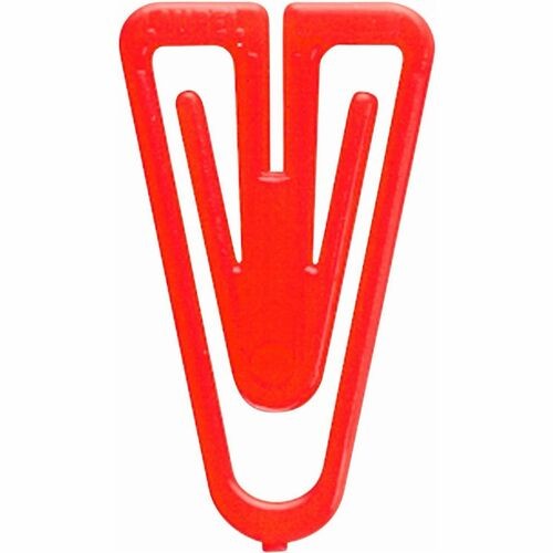 Plastiklips Paper Clips, Medium, Smooth, Assorted Colors, 500/Box