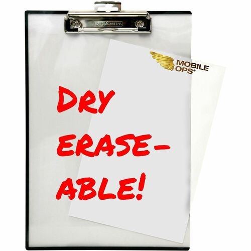 Quick Reference Clipboard, 0.5" Clip Capacity, Holds 8.5 x 11 Sheets, Clear