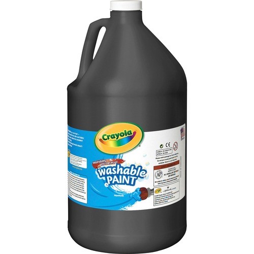 Washable Paint, Black, 1 Gal Bottle