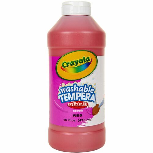 Tempera Paint, All-Purpose, Artista II, Nontoxic, 16oz, Red