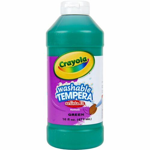 Tempera Paint, All-Purpose, Artista II, Nontoxic, 16oz, Green