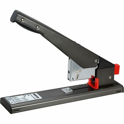Stapler, Heavy-Duty, 215 Sheet Cap., 2-3/4" Adj. Throat, BK
