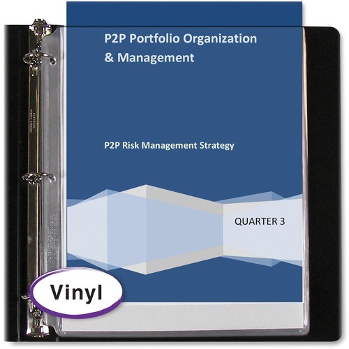 Vinyl Sheet Protectors, Super Heavy-Duty, Side: 3-Hole Punched, Top Load 8.5 x 11 Insert, Clear Front, 50/Box