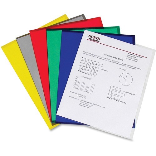 POLY PROJECT FOLDERS, LETTER SIZE, ASSORTED COLORS, 25/BOX