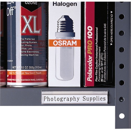 Shelf Labeling Strips, Side Load, 4 x 0.78, Clear, 10/Pack