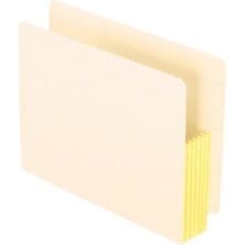Convertible File Pockets, 5-1/4" Exp, Letter, 10/BX, Manila