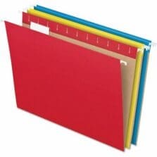 Hanging Folder, 1/5 Tab Cut, Letter Size, 25/BX, Assorted