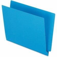 End Tab File Folder, 3/4" Exp., 11 pt., Letter, 100/BX, Blue