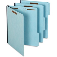 File Folders, 1"Exp, 1/3 Cut Tab, 2 Fastenrs, Ltr, 25/BX, BE