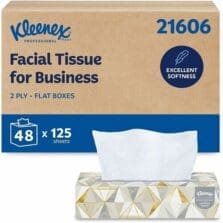 Facial Tissue, 8-2/5"x8-3/5", 125/BX, White