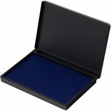 Foam Ink Pad, 2-3/4" x 4-1/4", Nontoxic, Reinkable, Blue