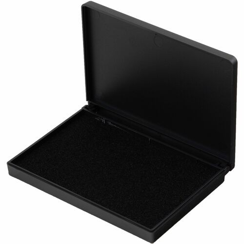 Foam Ink Pad, 2-3/4" x 4-1/4", Nontoxic, Reinkable, Black