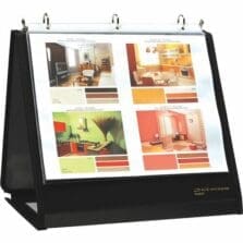 Ring Binder Easel, 3/4" Cap, Horizontal, 11"x8-1/2", Black