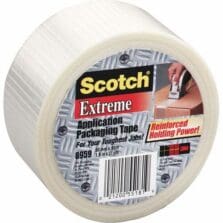 Packaging Tape, Heavyweight, Bulk Roll, 2"x165', Clear