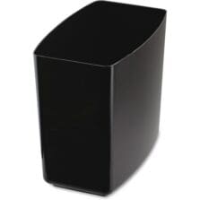 Waste Container, 20 qt. Capacity, 13-5/8"x8-1/2"x12-3/4", Black