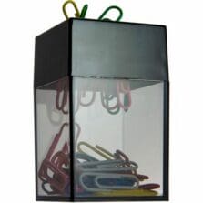 Clip Dispenser, Magnetic, Smoke/Black