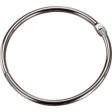 Book Rings, 3" Diameter, 10/BX, Silver