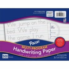 Handwriting Paper, f/Pre-K&K, 10-1/2"x8", 1-1/8" Rld, 500/RM, WE