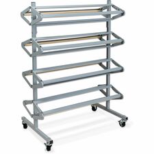 Art Paper Roll Dispenser, Holds 8, 36"W x 9"Dia, GY