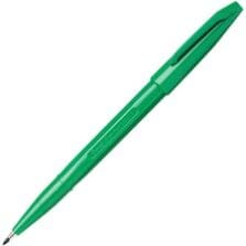 Sign Pens, Fiber Tip, Bold Point, Green Barrel/Ink