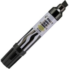 Permanent Marker, Jumbo, 10mm Chisel Point, Refillable, Black