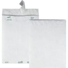 Tyvek Open-End Envelope, Plain, 9-1/2"x12-1/2", 100/BX, White