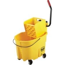 Mop Bucket/Wringer Combination, 35 Quart Bucket, Yellow