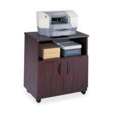 Mobile Machine Stand, 28"x19-3/4"x30-1/4", Mahogany
