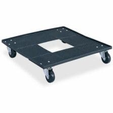 Stacking Chair Cart, 15 Capacity, 23-1/8"x23-1/8"x4-1/2", BK