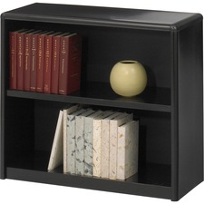 2 Shelf Bookcase, 31-3/4"x13-1/2"x28", Black