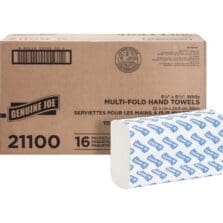 Multifold Towels, Z-Fold, 9-1/5"x9-2/3", 250/PK, 16PK/CT, WE