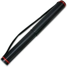 Telescoping Document Tube, w/Strap, 26" to 43-3/8"L, 3-1/2"D, BK