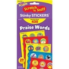 Stinky Stickers Praise Word Jumbo Pack, 435 Large Round