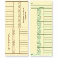 Time Cards, 143 lb., Named Days, 3-3/8"x8-1/4", 100/PK
