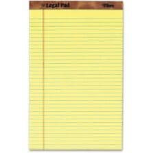 Pad, Perf Top, Legal Rule, 50 Sht, 8-1/2"x14", Canary