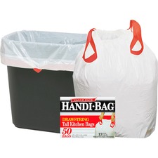 Drawstring Trash Bags, 13 Gal., .69mil, 24"x27", 50/BX, WE