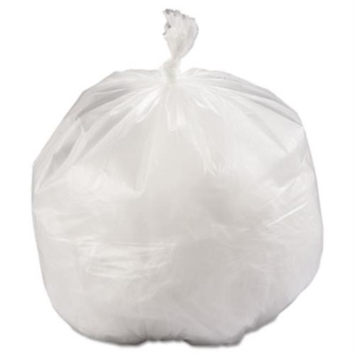 High-Density Commercial Can Liners, 33 gal, 11.94 mic, 33" x 39", Natural, Interleaved Roll, 25 Bags/Roll, 6 Rolls/Carton