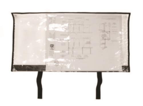 Large Document Protection Blueprint Plan Holder, Holds ARCH E (36" x 48"), Clear