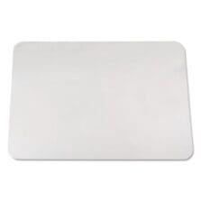 KrystalView Desk Pad with Antimicrobial Protection, Glossy Finish, 36 x 20, Clear