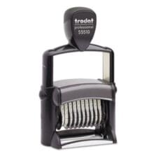 Professional Self-Inking Numberer, Ten Bands/Digits, Type Size: 2, Black