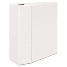 DURABLE VIEW BINDER WITH DURAHINGE AND EZD RINGS, 3 RINGS, 5" CAPACITY, 11 X 8.5, WHITE, (9901)