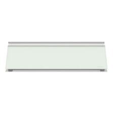 Glass Dry Erase Desktop Computer Pad, 18" x 6", White Surface