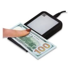 FlashTest Counterfeit Detector for USD, 3 Detection Methods, 2.5" x 4.5" x 0.8", Black