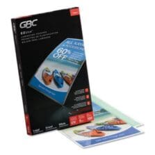 EZUSE THERMAL LAMINATING POUCHES, 5 MIL, 9" X 14.5", GLOSS CLEAR, 100/BOX