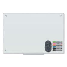 Magnetic Glass Dry Erase Board Value Pack, 36" x 24" (Actual Size: 35" x 23"), Frosted White Surface
