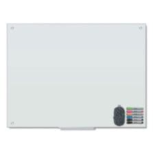 Magnetic Glass Dry Erase Board Value Pack, 48" x 36" (Actual Size: 47" x 35"), Frosted White Surface