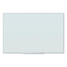 Floating Glass Ghost Grid Dry Erase Board, 36" x 24" (Actual Size: 35" x 23"), White Surface