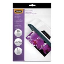 LAMINATING POUCHES, 3 MIL, 4.5" X 6.25", GLOSS CLEAR, 25/PACK