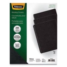 EXECUTIVE LEATHER-LIKE PRESENTATION COVER, ROUND, 11-1/4 X 8-3/4, BLACK, 200/PK